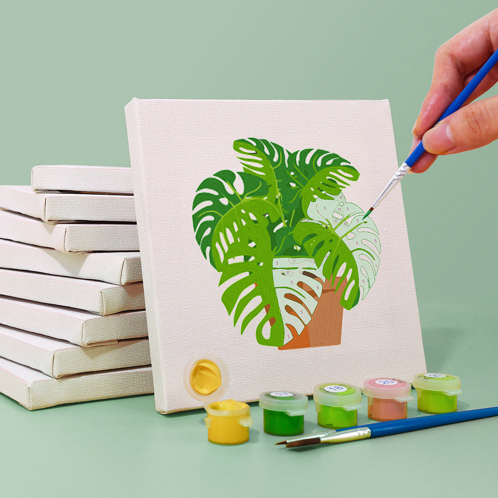 Plantes vertes – Peinture par numéros
