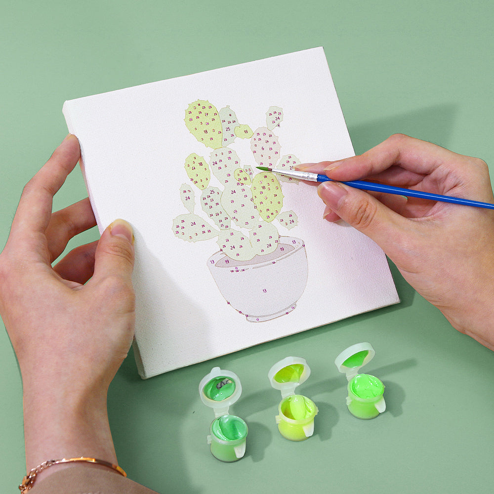 Plantes vertes – Peinture par numéros