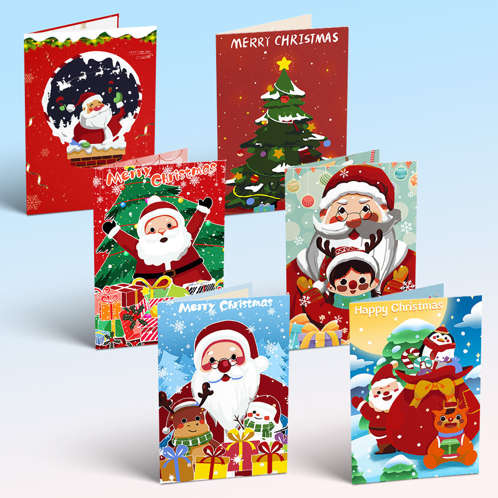 Carte de Noël III – Peinture par numéros