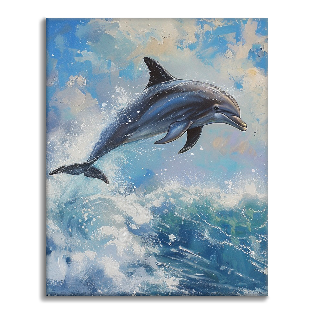 Dauphins – Peinture par numéros