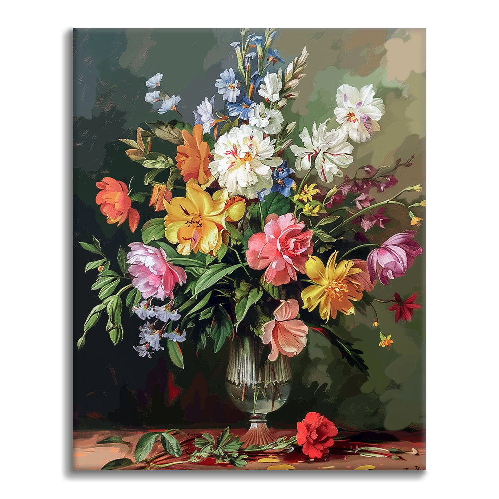 Floraison florissante – Peinture par numéros