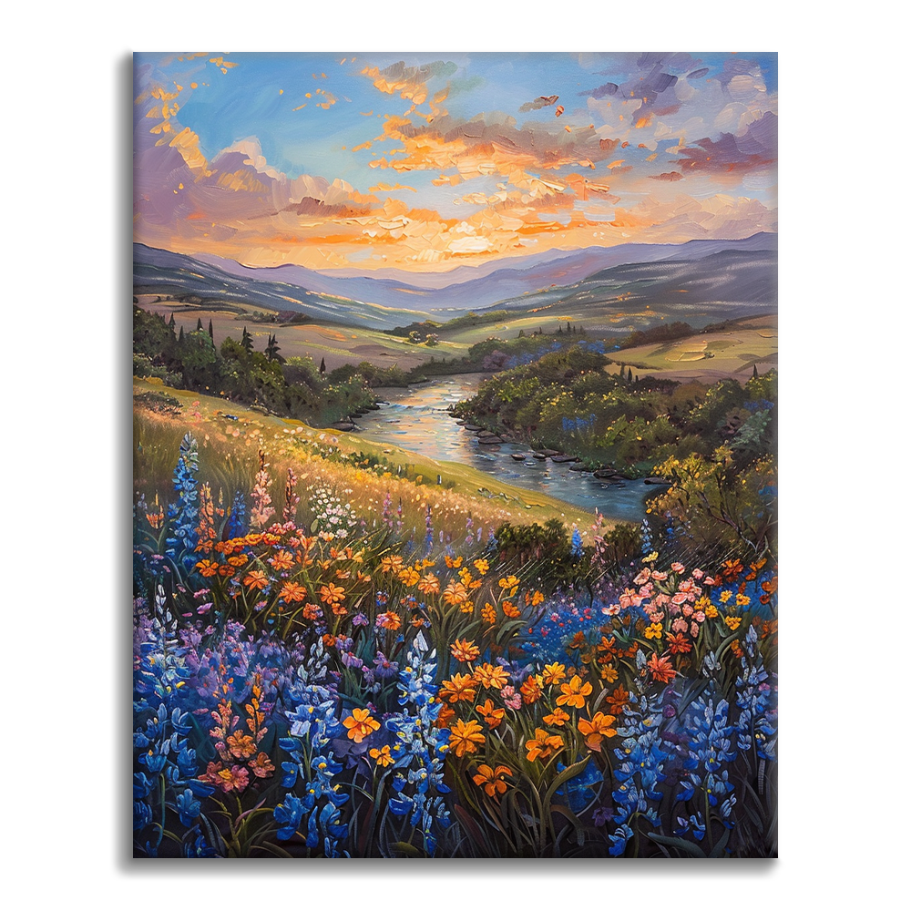 Prairie de rêves colorés – Peinture par numéros