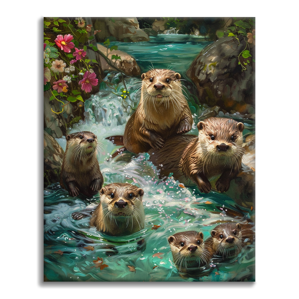 Loutre – Peinture par numéros