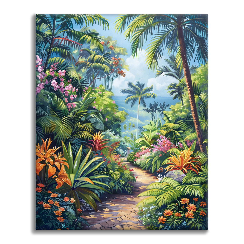Palmiers – Peinture par numéros