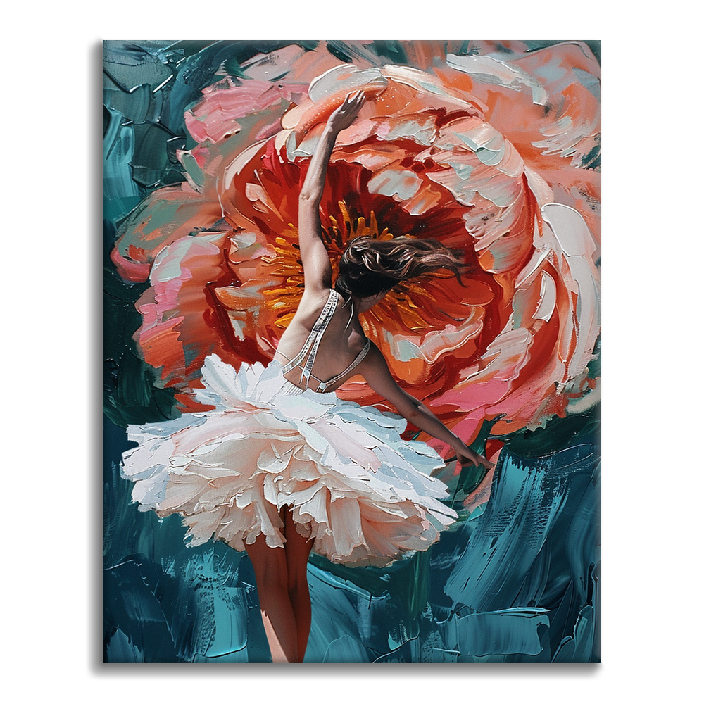 Une ballerine épanouie – Peinture par numéros