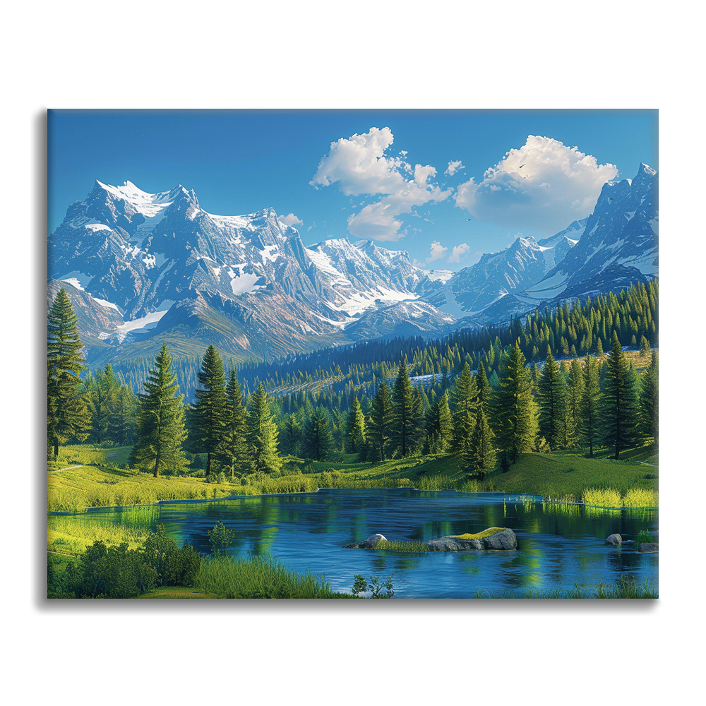 Les montagnes Rocheuses – Peinture par numéros