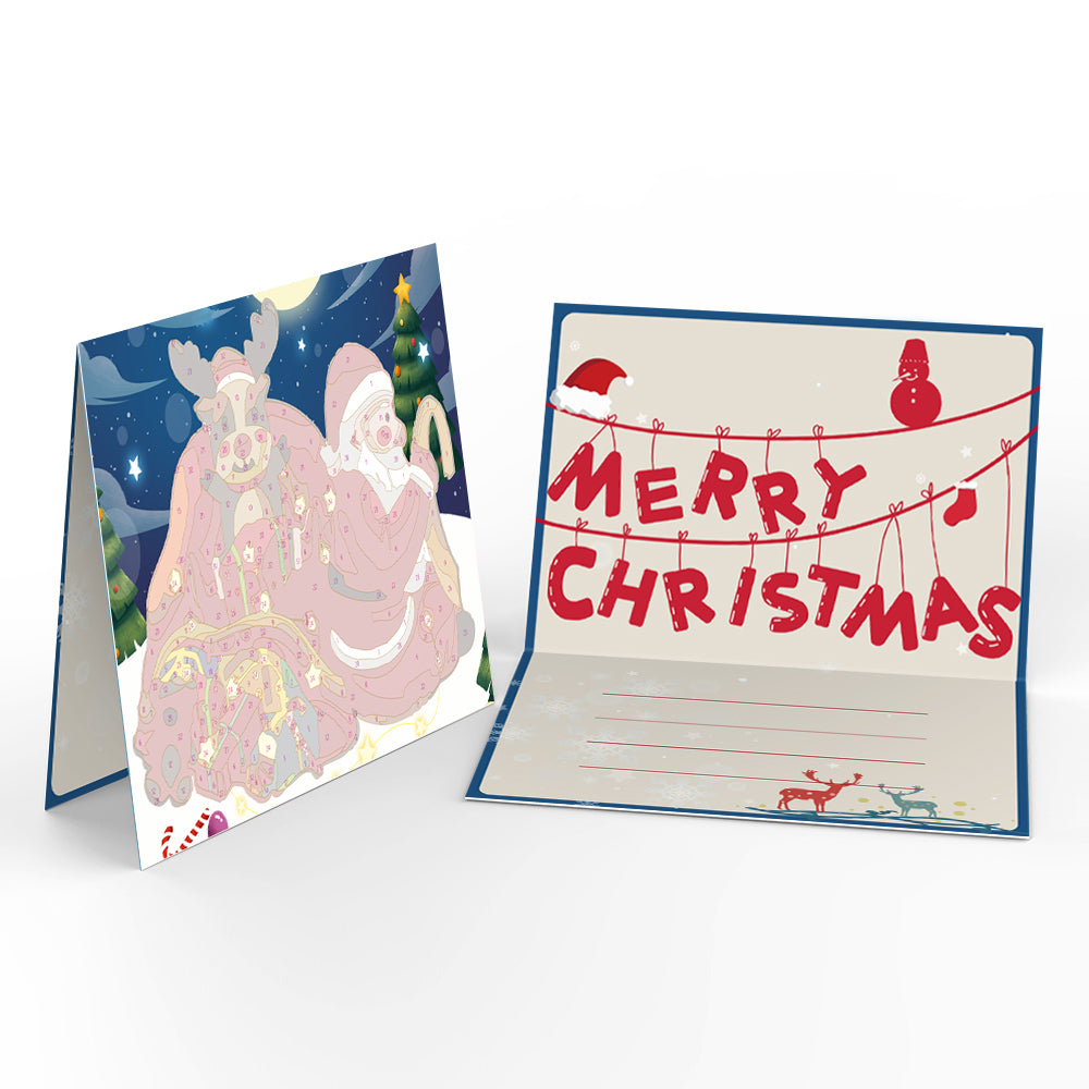 Carte de Noël IV – Peinture par numéros