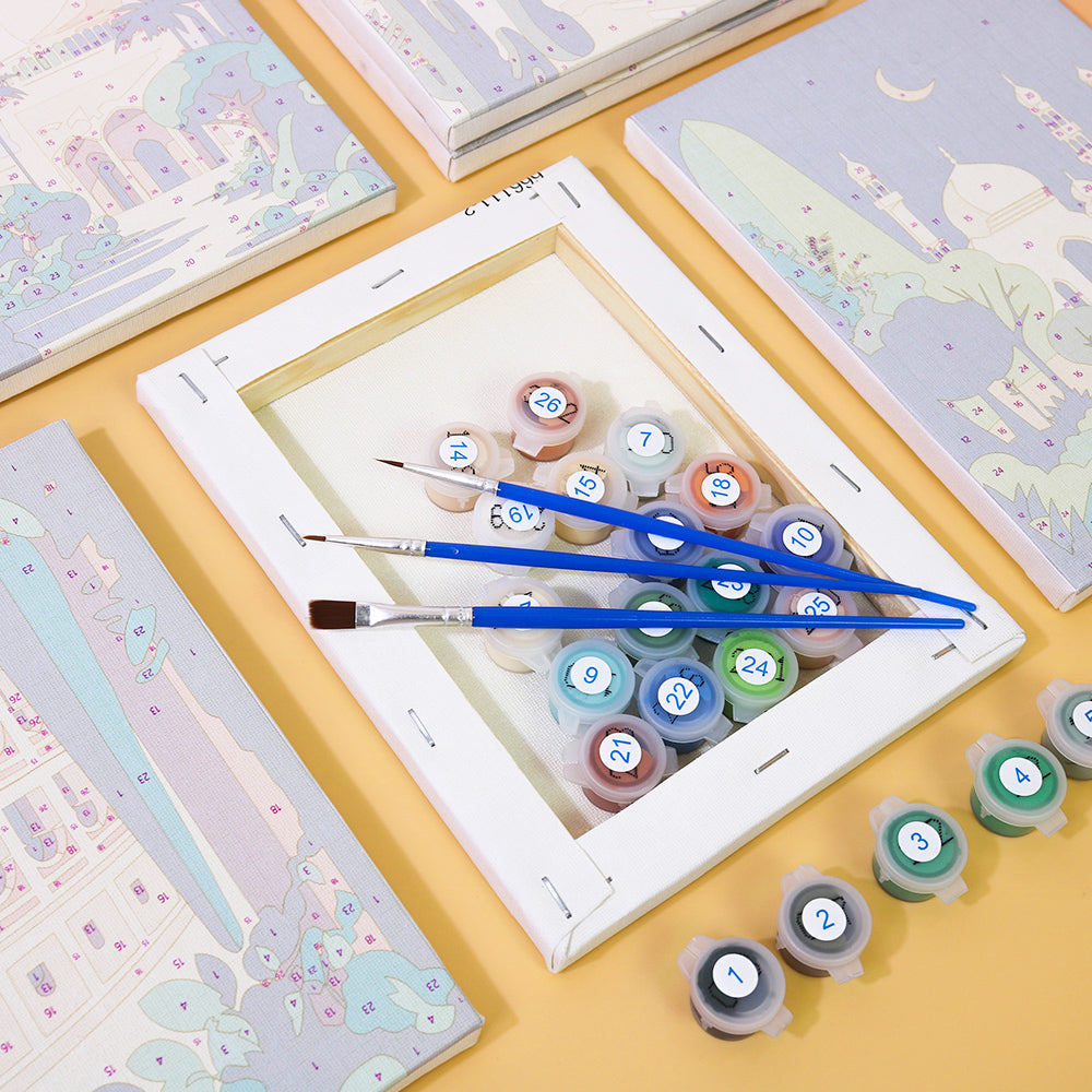 Bâtiments célèbres – Peinture par numéros