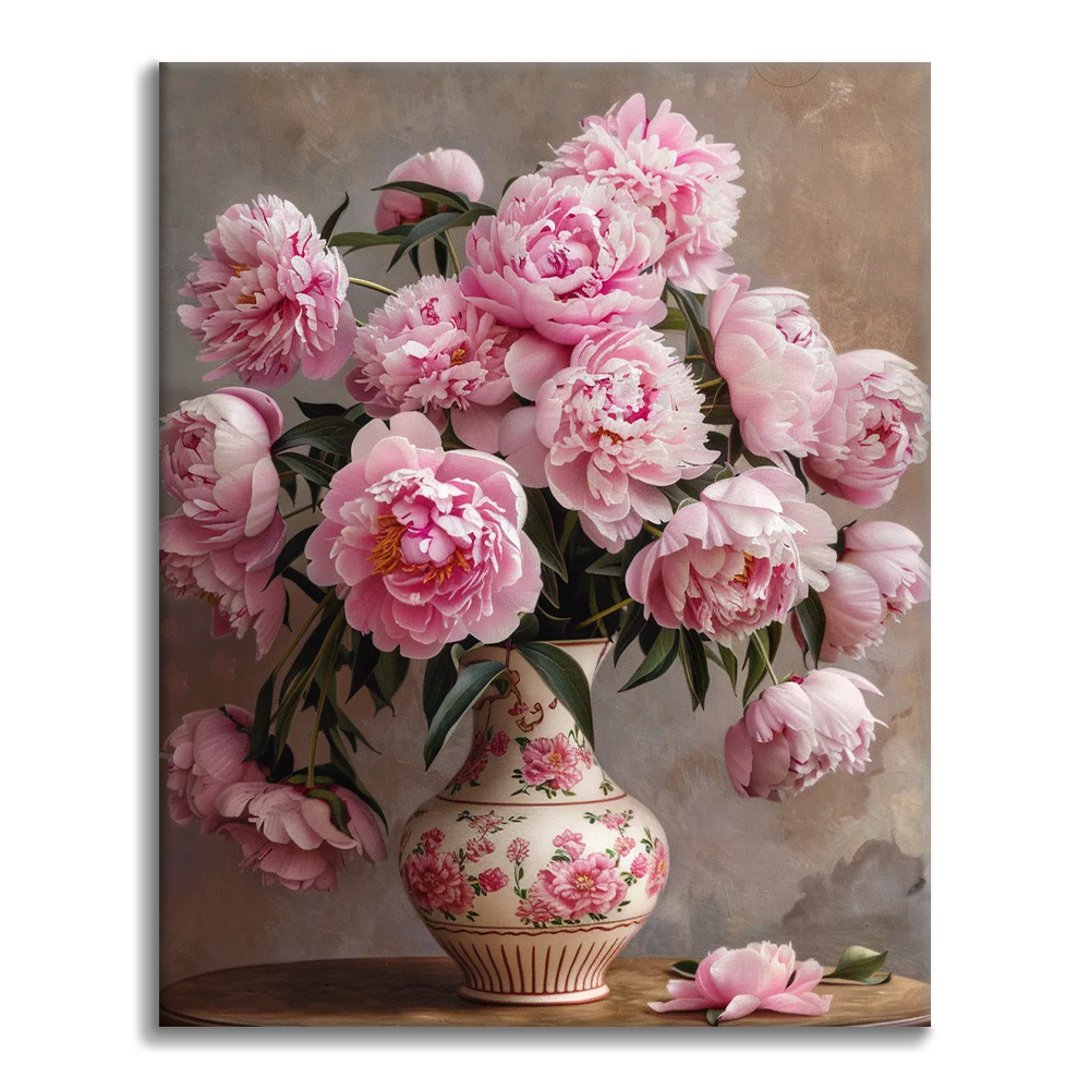 Pivoine – Peinture par numéros