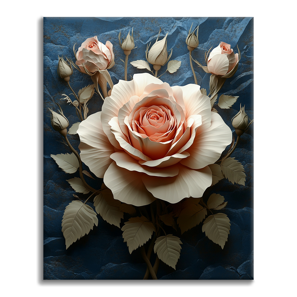 Rose flétrie - Peindre par numéros