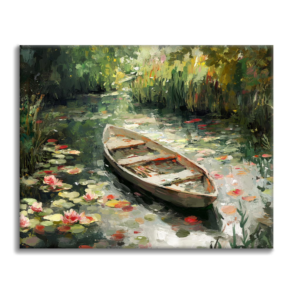 Bateau sur le lac - Peinture par numéros