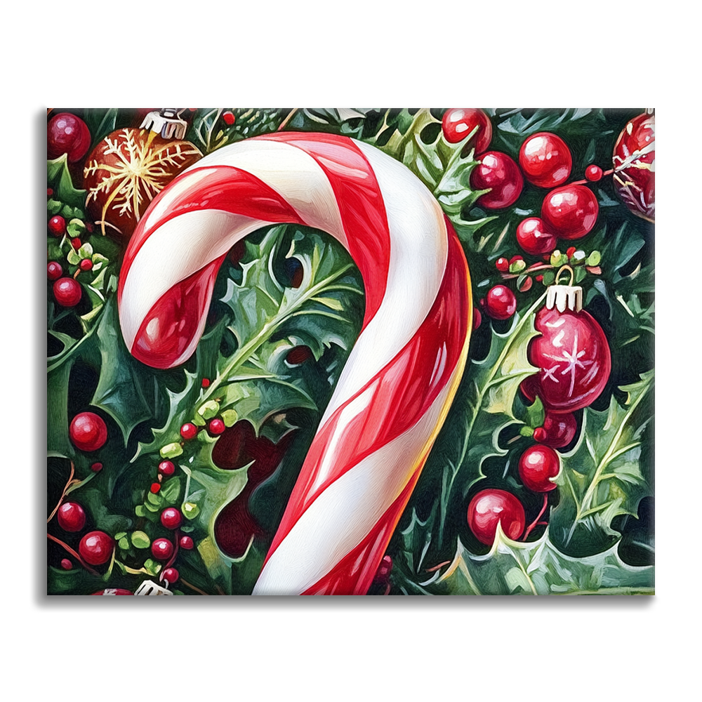 Bonbons de Noël - Peinture par numéros