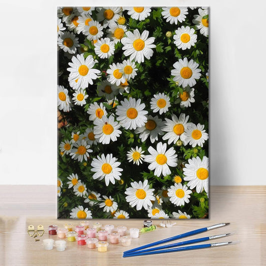 Peinture murale nature Daisy Cluster - Peinture par numéros