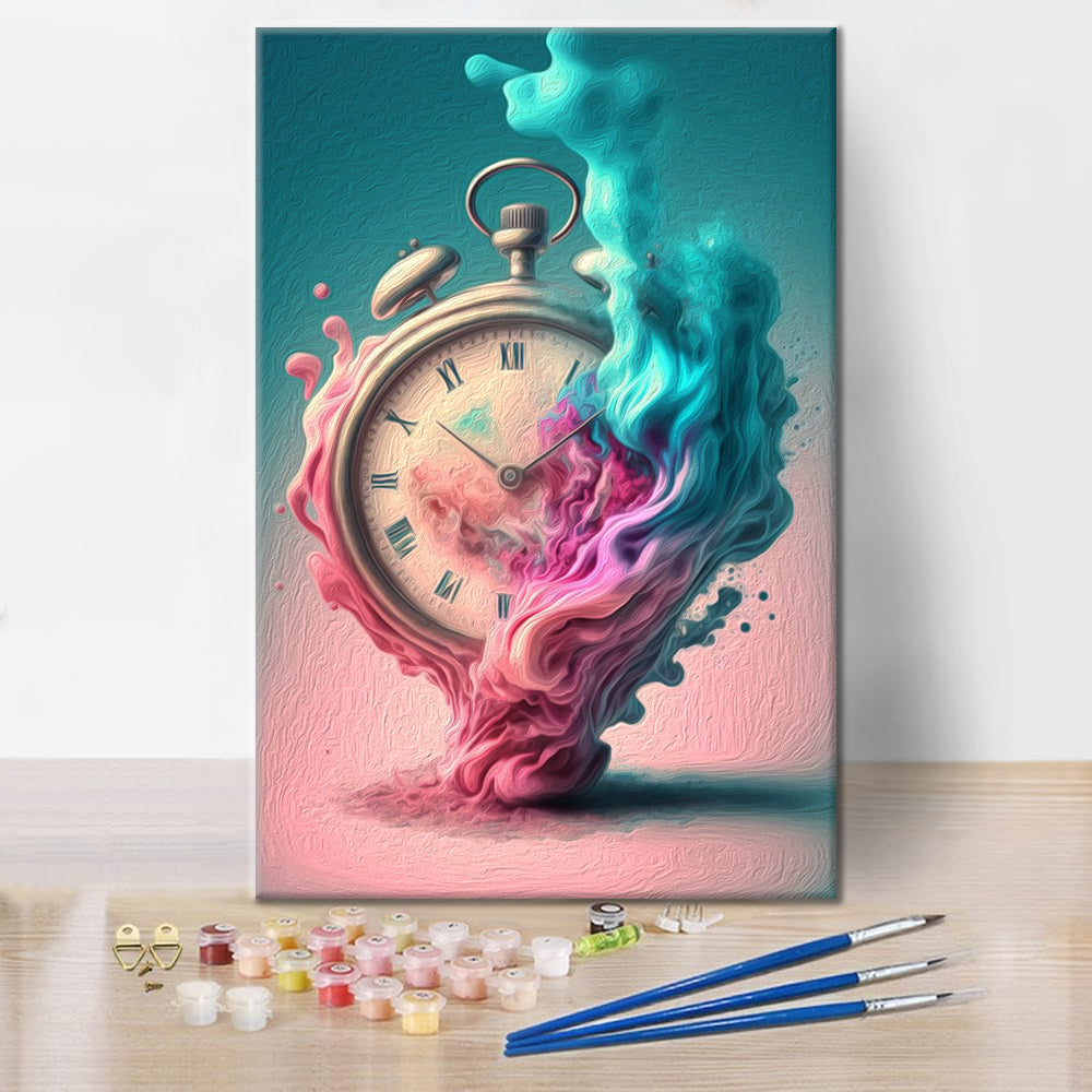 Le passage du temps – Peinture par numéros