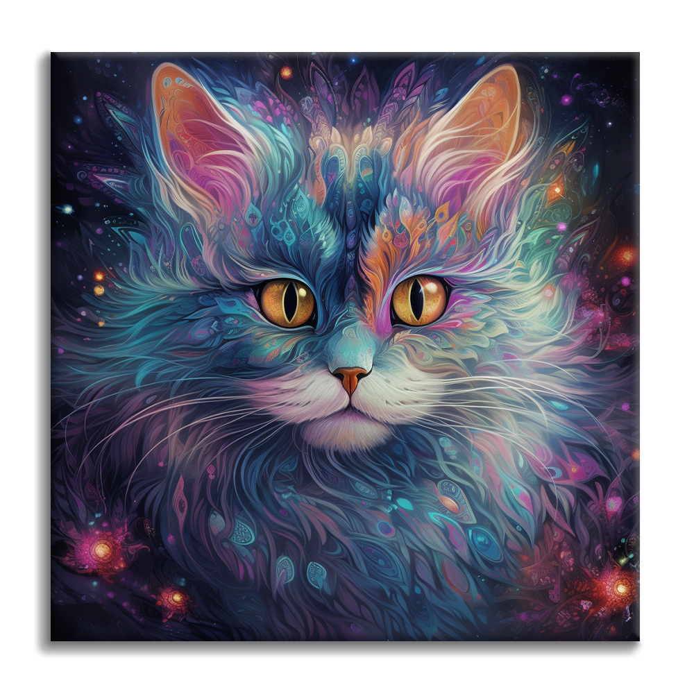 Chat fantôme – Peinture par numéros
