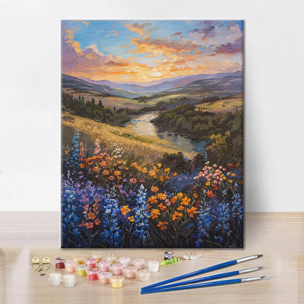 Prairie de rêves colorés – Peinture par numéros