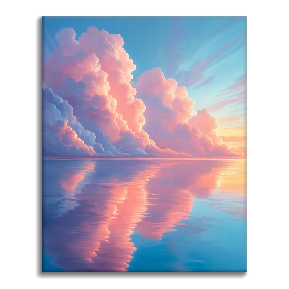 Nuages de rêve dans le miroir - Peinture par numéros