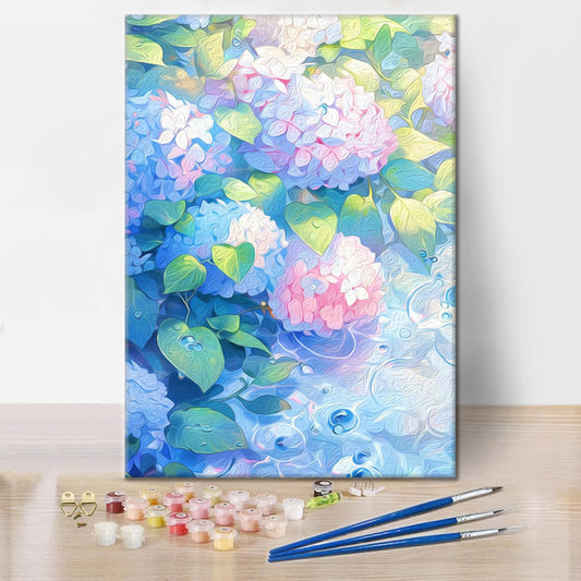 Fleur de lumière blanche – Peinture par numéros