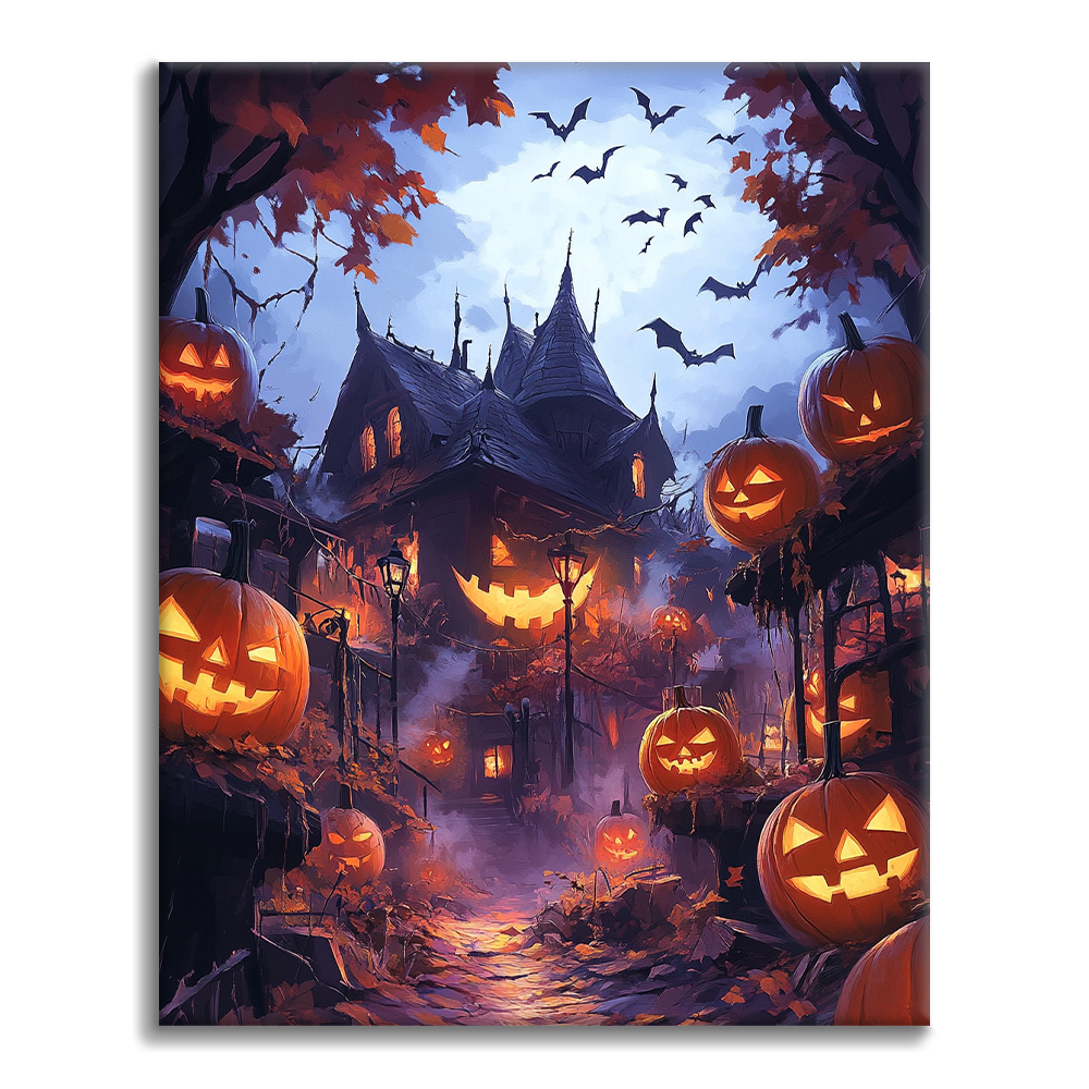 Château de citrouilles – Peinture par numéros