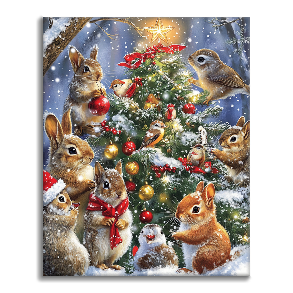 Noël et bestioles - Peinture par numéros