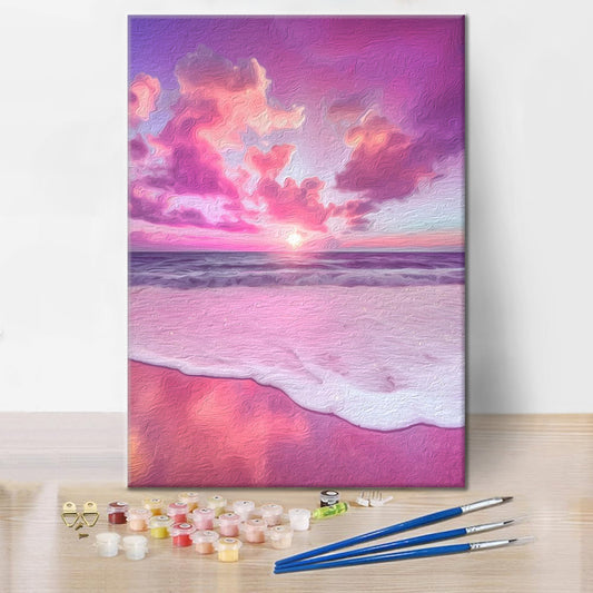 La mer rose – Peinture par numéros