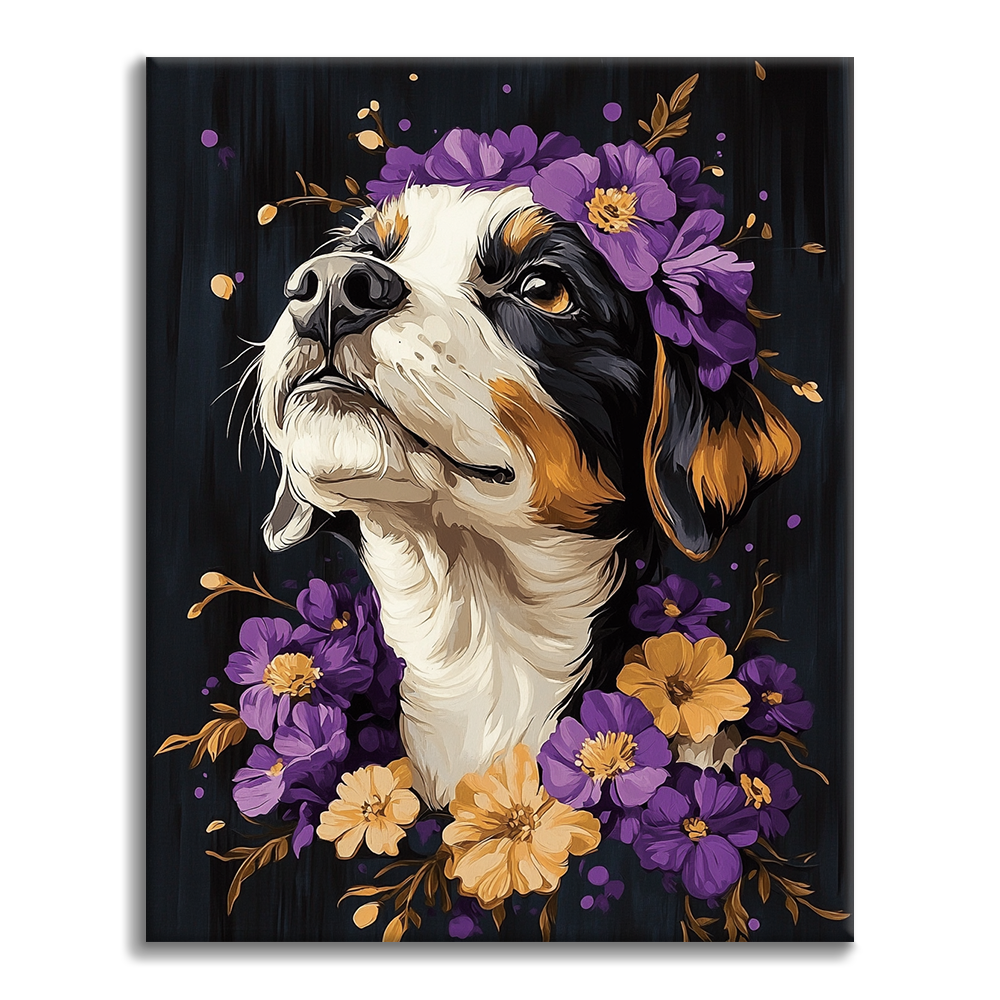 Chien Montagne Bernoise - Peinture par Numéros