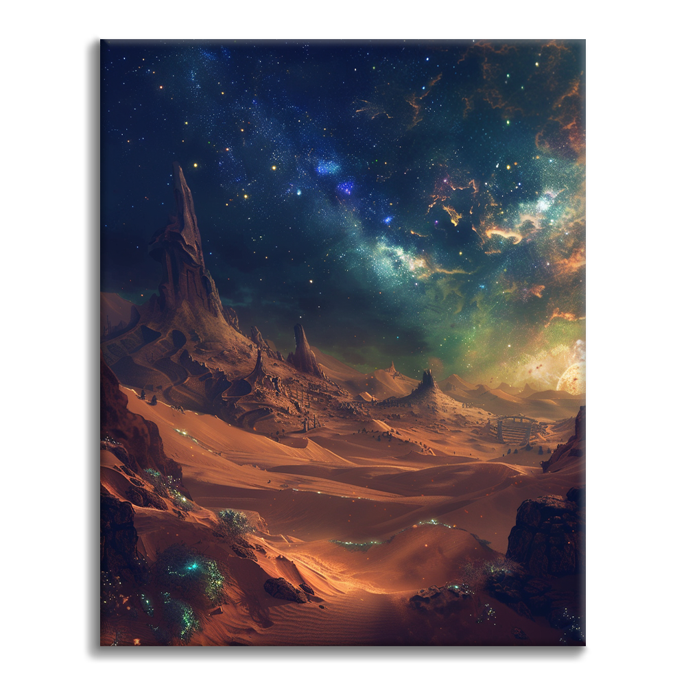 Désert étoilé – Peinture par numéros