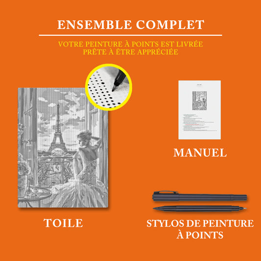 Rêve rose - Peinture à Points