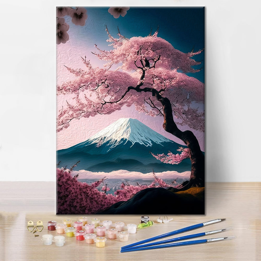 Fleurs de cerisier - Peinture par numéros