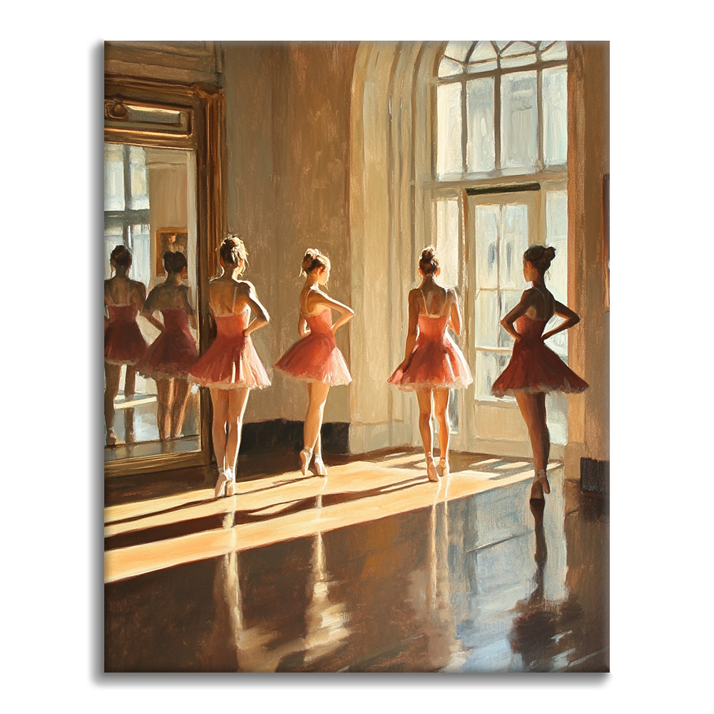 Danseurs de ballet – Peinture par numéros