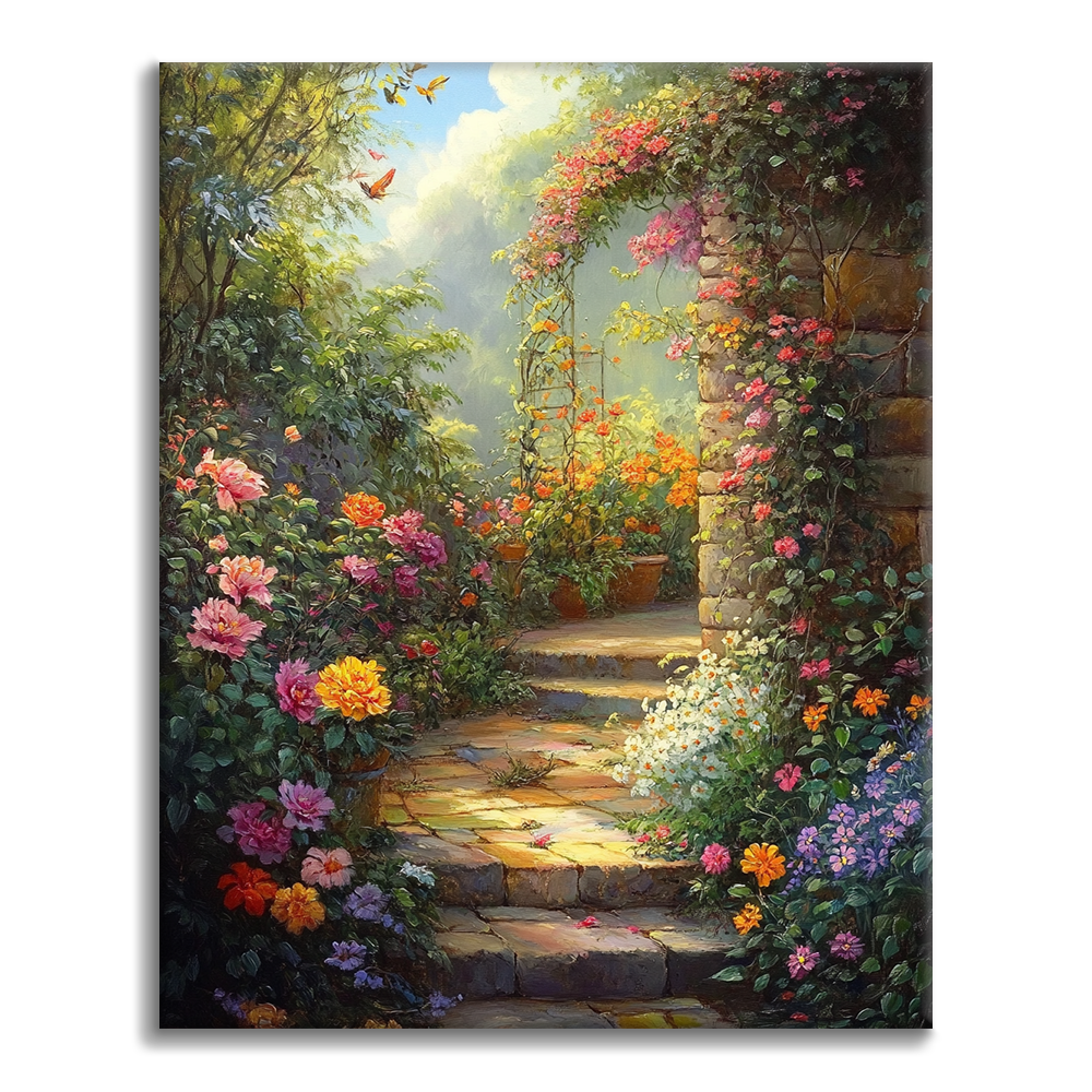 Jardin printanier - Peinture par numéros