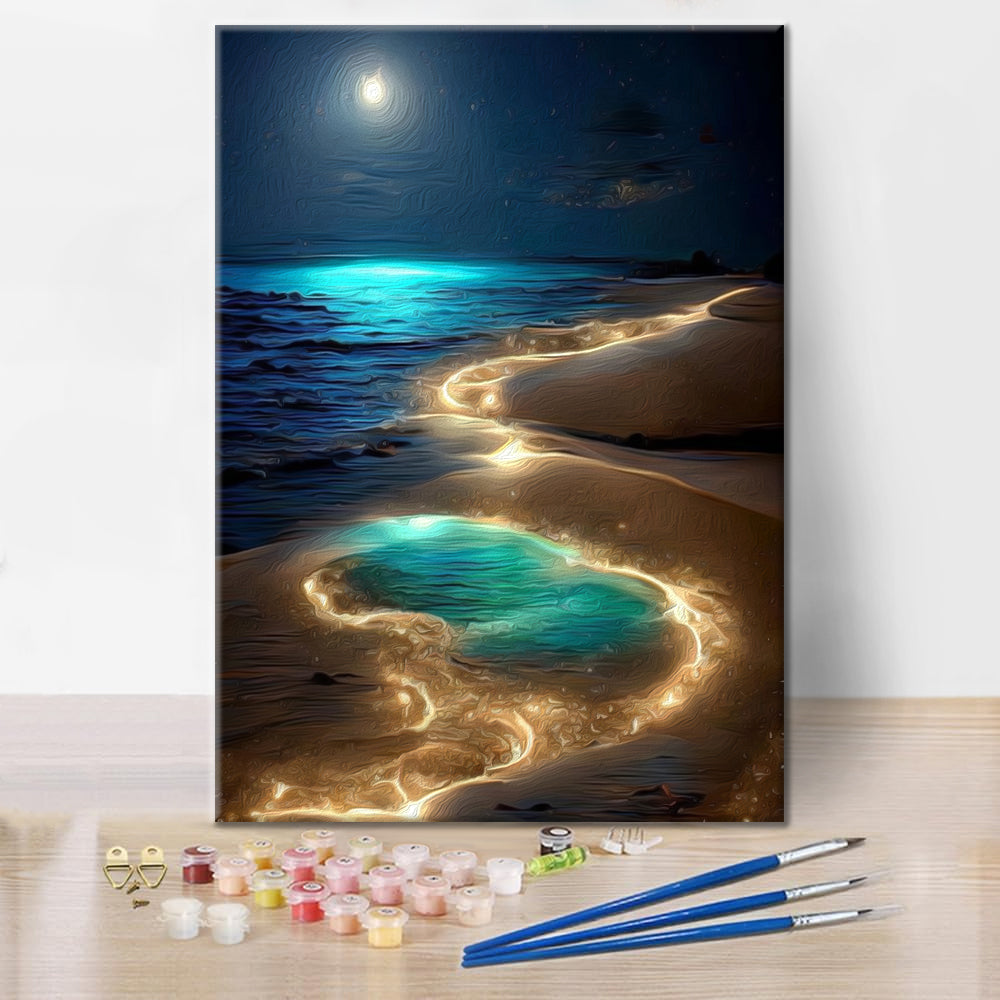 Paysage lunaire – Peinture par numéros