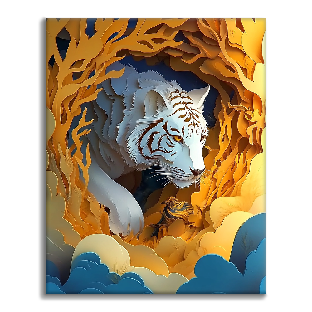 Le gardien du tigre - Peindre par numéros