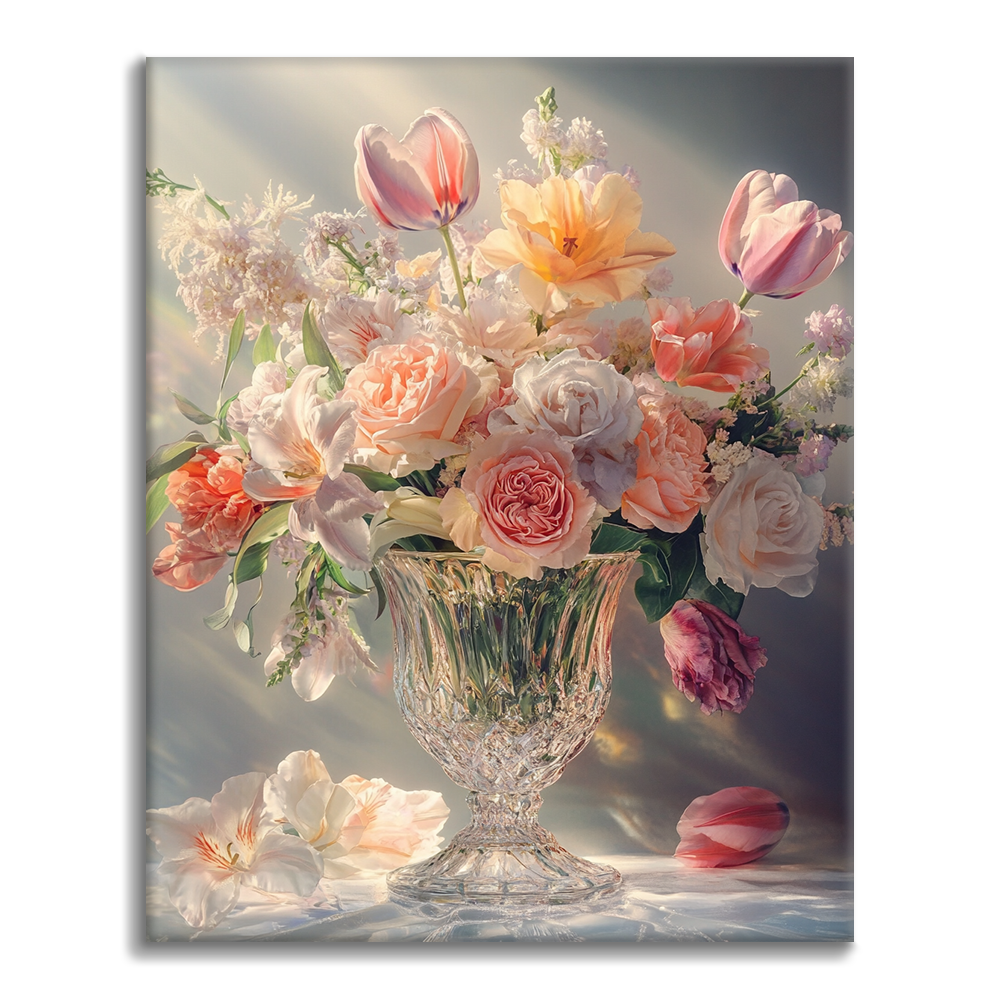 Vase en cristal - Peinture par numéros