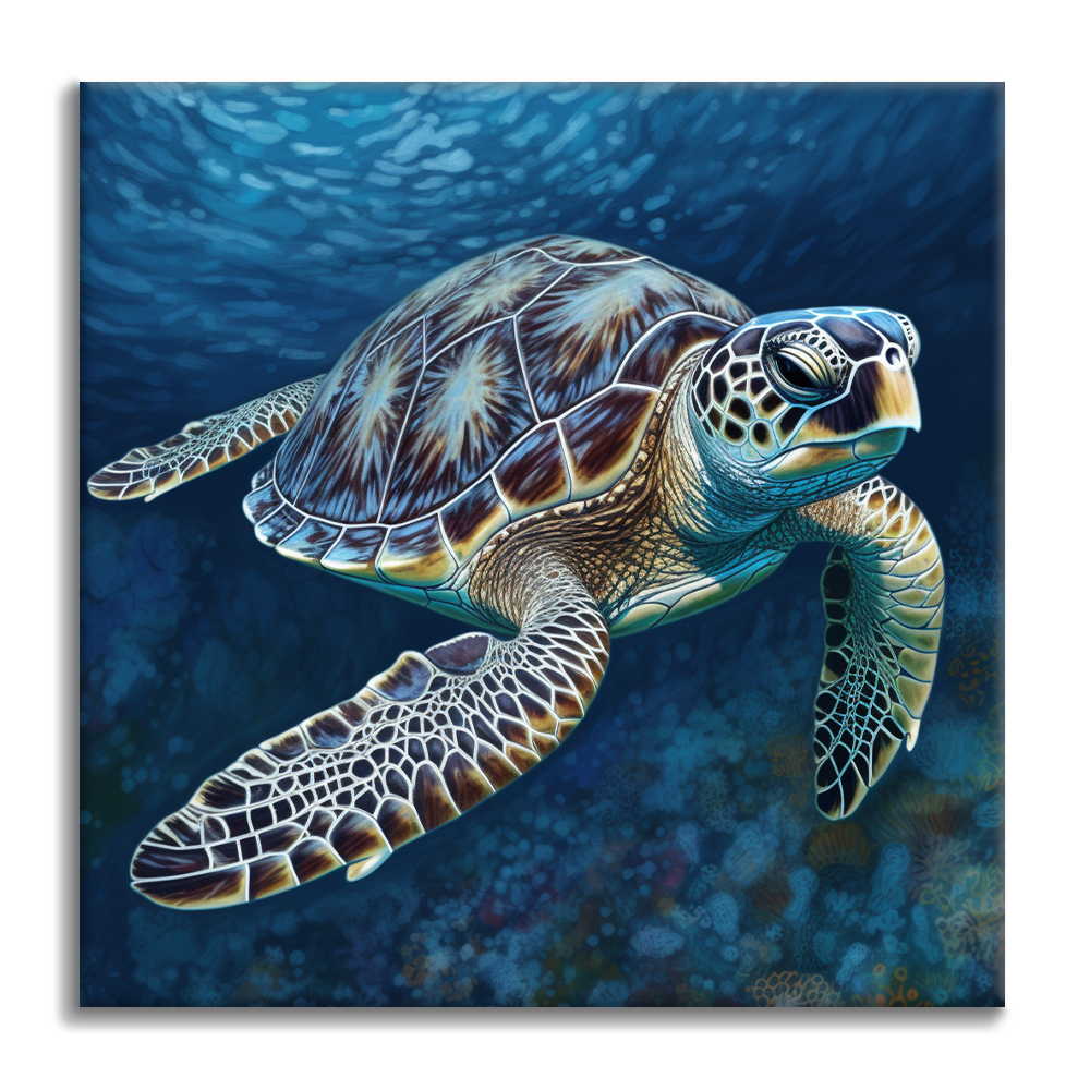 Tortue de mer – Peinture par numéros