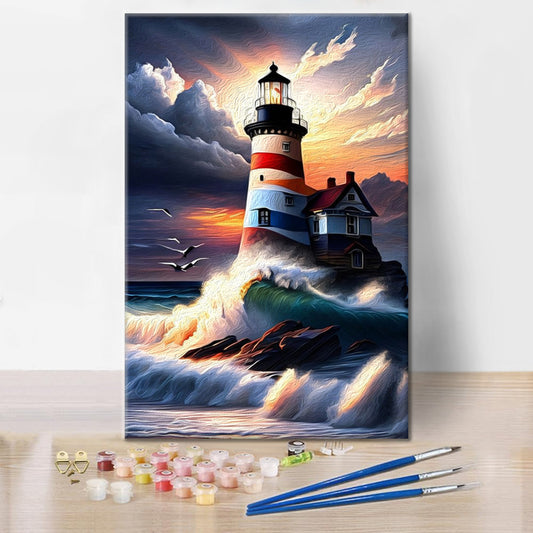 Phare – Peinture par numéros
