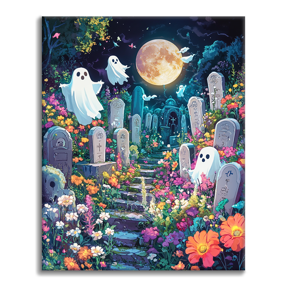 Jardin des fantômes – Peinture par numéros