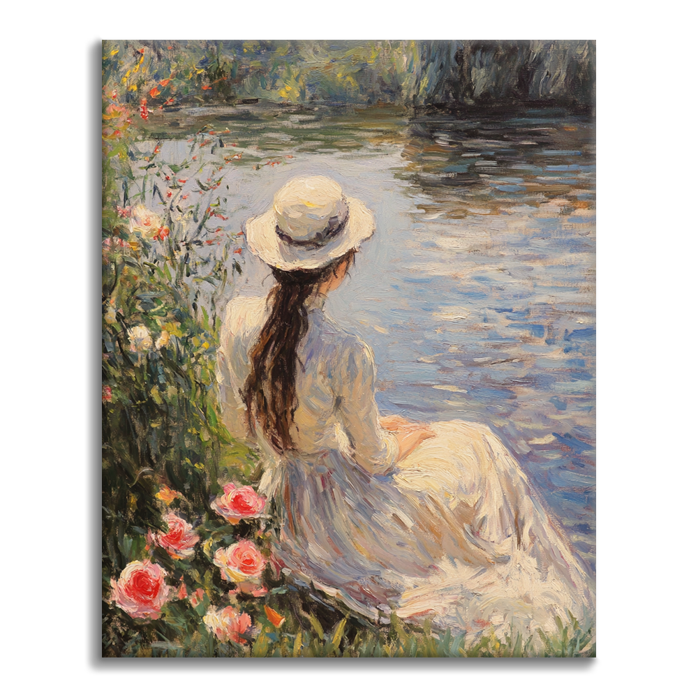 La Dame du lac - Peinture par numéros