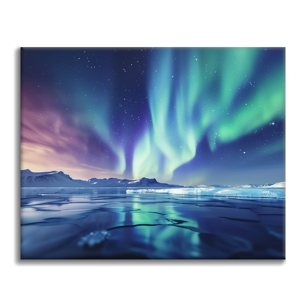 Aurore et lac – Peinture par numéros