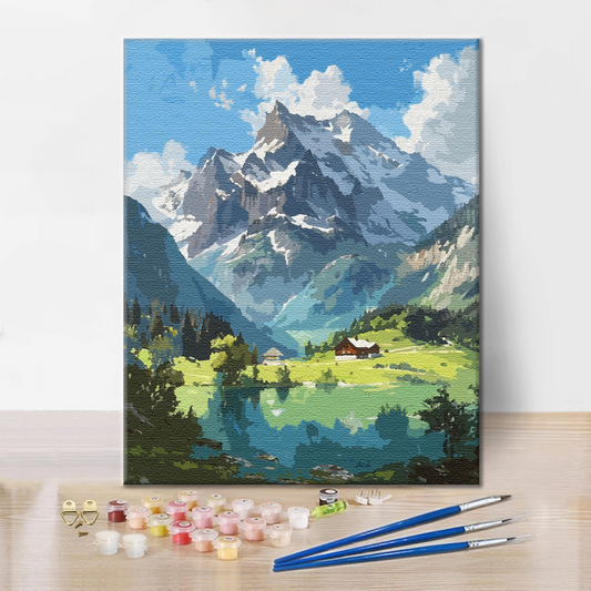 Consolation alpine – Peinture par numéros
