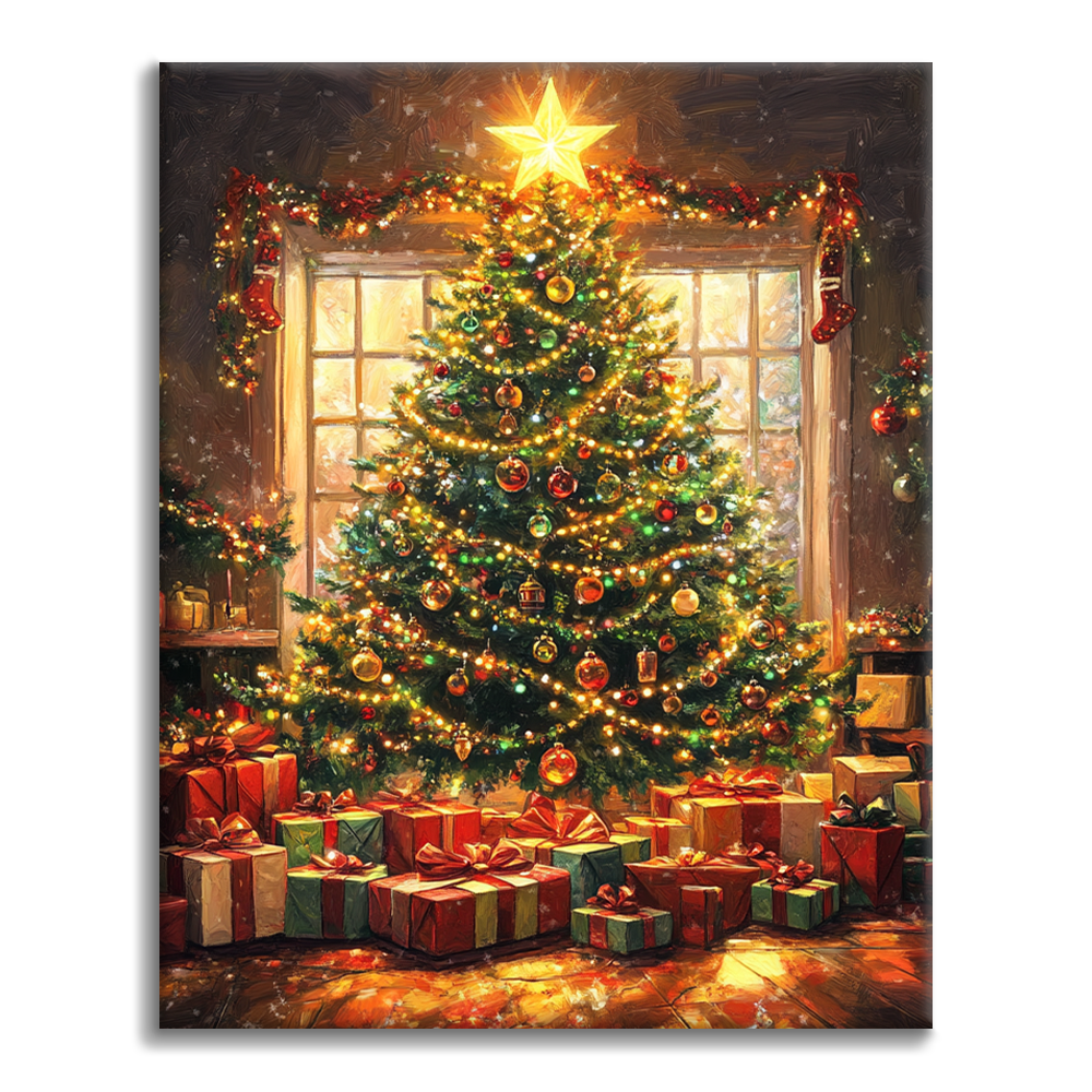 Sapin de Noël - Peinture par numéros