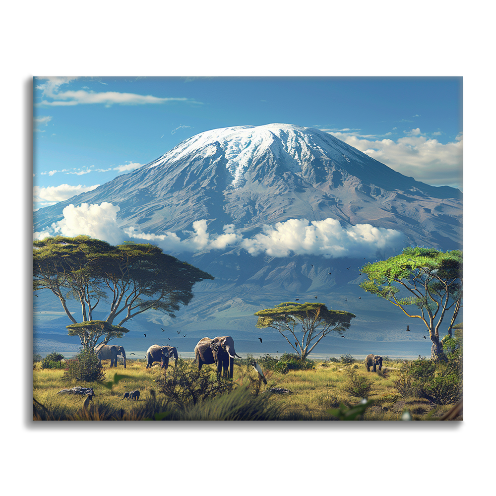 Mont Kilimandjaro – Peinture par numéros