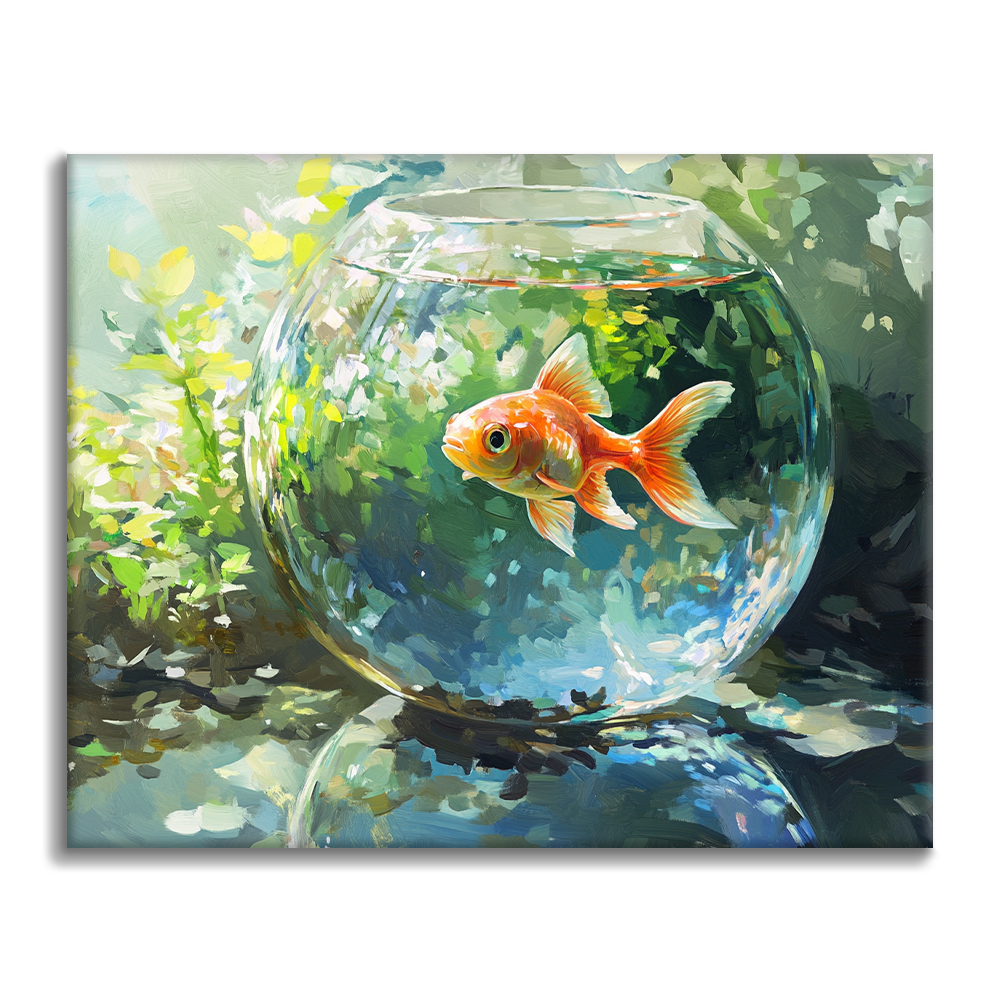 Poisson Rouge - Peinture par Numéros