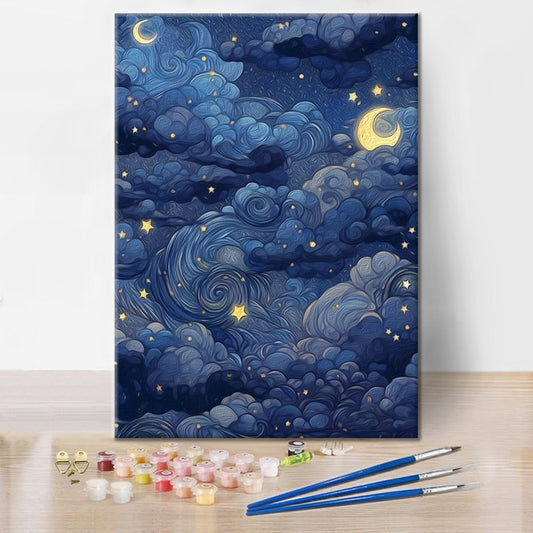 Modèle sans couture - Peinture par numéros