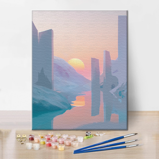 Aube éthérée – Peinture par numéros