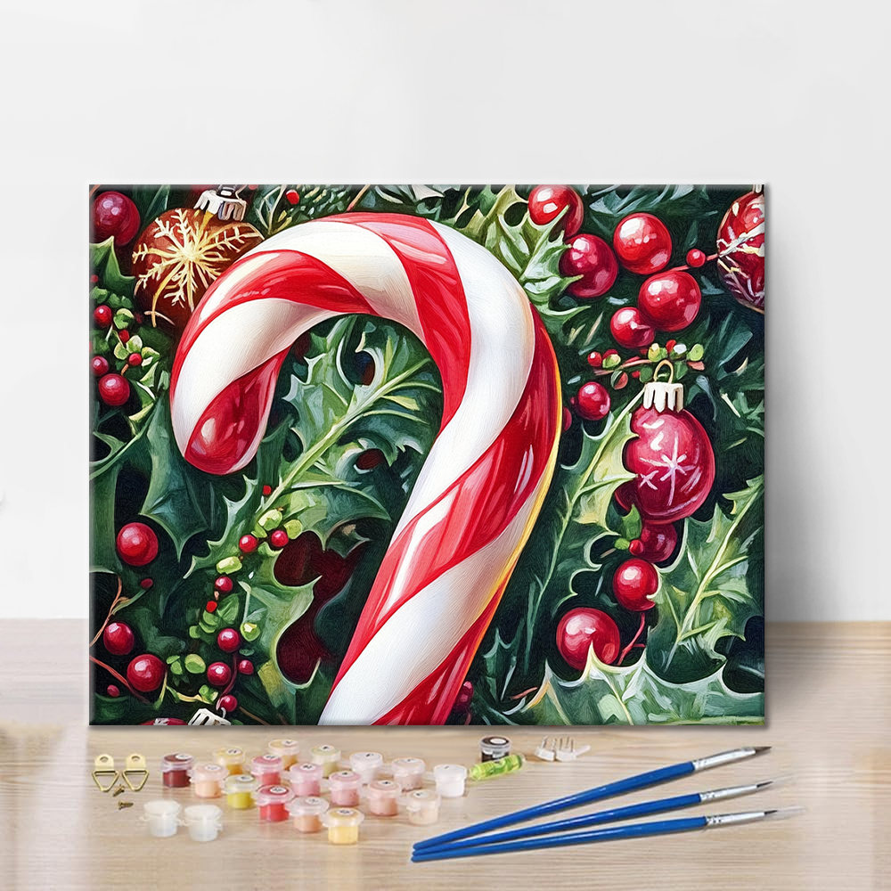 Bonbons de Noël - Peinture par numéros