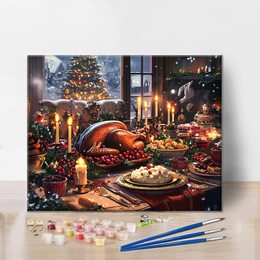 Dîner de Noël – Peinture par numéros