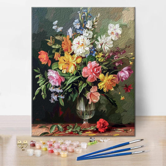 Floraison florissante – Peinture par numéros