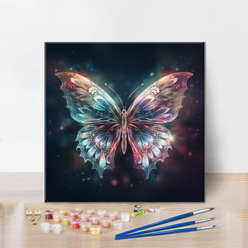 Papillon fantôme – Peinture par numéros