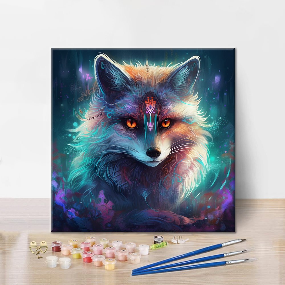 Renard fantôme – Peinture par numéros